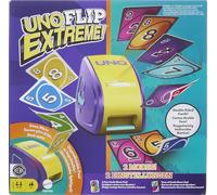 Mattel Games - UNO Flip Extreme, la nuova versione dell'iconico gioco di carte che combina UNO Flip e UNO Extreme, con Lancia Carte incluso, giocattolo per bambini, 7+ anni, JCH61