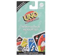Mattel Games UNO JCV56 - Pacchetto inverso aggiuntivo per bambini e adulti, per la notte dei giochi in famiglia, da utilizzare come gioco di viaggio o regalo coinvolgente per bambini, da 2 a 10