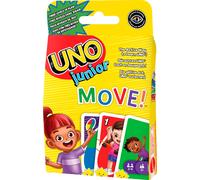 Mattel Games UNO Junior Move Kids Card Game with Action Rules for Family Night,