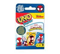 Mattel Games - UNO Junior Spidey, versione di UNO per i più piccoli con le carte ispirate a Spidey e ai suoi amici del mondo Marvel tra cui Spin, Ghost-Spider e Hulk, 2-4 giocatori, JND89