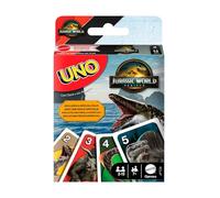 Mattel Games Uno Jurassic World La Rinascita Gioco Di Carte Per Bambini, Adulti E Serate In Famiglia, Mazzo Con Regole Speciali E Immagini Ispirate Al Film, Jft28