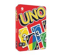 Mattel Games UNO - l'iconico gioco di carte per tutta la famiglia in confezione di metallo da collezione, 112 carte riciclabili per serate di gioco e feste tra amici, giocattolo, 7+ anni, HGB63