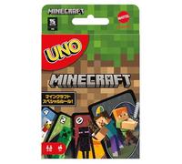 Mattel Games UNO Minecraft Game, 112 carte, per 2-10 giocatori verde, FPD61
