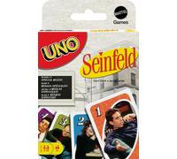Mattel Games UNO Seinfeld - Gioco di carte per bambini, adulti e serate in famiglia, con mazzo da collezione e regole speciali, ispirato al programma televisivo