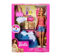 Barbie - Doll/Pets - Puppy Bath Time playset, bambola barbie bagnetto cuccioli,