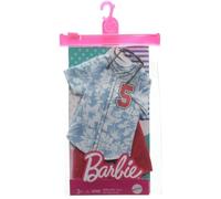 Mattel GRC75 Barbie Ken Fashion Look con T-Shirt, Shorts e occhiali da sole