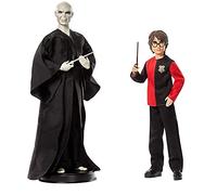 Harry Potter- Confezione di 2 Bambole, Personaggi Voldemort di 30.5 cm e Harry Potter di 27 cm, Giocattolo da Collezione per Bambini 6+Anni, GNR38