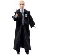 Mattel Harry Potter - Draco Malfoy, indossa l'uniforme di Hogwarts della Casa Serpeverde e impugna la sua bacchetta, da collezione, Giocattolo per Bambini 6+ Anni, HMF35