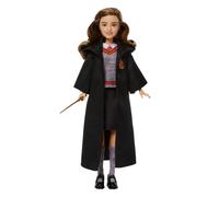 Mattel Harry Potter - Hermione Granger, bambola ispirata ai film con la caratteristica uniforme di Hogwarts e la bacchetta inclusa, giocattolo per bambini, 6+ anni, JGM19