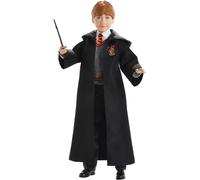 Mattel Harry Potter - Ron Weasley, personaggio da collezionare alto 27 cm, con uniforme di Hogwarts, morbido mantello e bacchetta di Grifondoro inclusi, giocattolo per bambini, 6+ anni, FYM52
