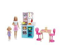 Mattel HBX03 Barbie Sisters Baking Playset con Chelsea ed Accessori