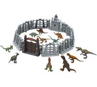 Mattel Jurassic World Dominion - Calendario dell'Avvento, più di 30 pezzi giocattolo, 19 mini dinosauri, 1 mini personaggio umano, 10 pezzi per playset, 3+ Anni, HHW24