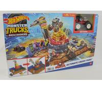Mattel HNB96 Hot Wheels Monster Trucks Osso Shaker Ultimate Crush Yard Nuovo Ovp