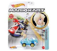Mattel Hot Wheels Mario Kart - Auto in metallo 1/64 - Character Cars - Personaggio Rosalina Birthday Girl