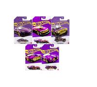 Mattel Hot Wheels Pearl & Chrome - Set di 5 auto del cast in scala 1:64, collezione 57° anniversario