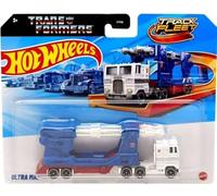 Mattel Hot Wheels Track Fleet, Robot Hauler Ultra Magnus, veicolo pressofuso in scala 1:64, blu