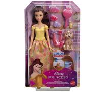 Mattel JFC42 Disney Princess Belle e Cucciolo Momenti di Bellezza