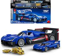 Mattel Brick Shop Hot Wheels - Cadillac Project GTP Hypercar Serie Speed, set da costruire con 236 pezzi, dettagli realistici e adesivi per personalizzare l'auto, 10+ anni, JFR89