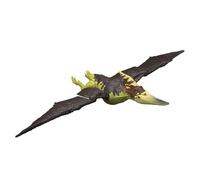 Mattel Jurassic World Action Figure Pteranodon Ruggito Selvaggio | Dino giocattolo con attacco Chomp, funzione luminosa e suono ruggito, riproduzione digitale tramite codice di scansione