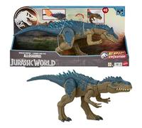 Mattel Jurassic World - Allosauro Furia Selvaggia, dinosauro con aculei da combattimento, azione d'attacco con il collo e morso attivabili con il pulsante, giocattolo per bambini, 4+ anni, HRX51