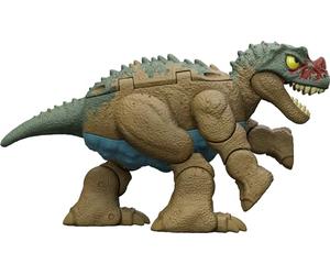 Mattel Jurassic World Ankylosaurus Bumpy to Ceratosaurus Dinosaur Transforming Toy, 11 Step Double Danger 2 in 1, giocattolo feroce changers