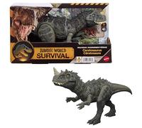 Mattel Jurassic World - Ceratosaurus Ruggito Selvaggio, dinosauro snodabile con mandibola multidirezionale, mossa d'attacco e suoni inclusi, giocattolo per bambini, 4+ anni, JKL77