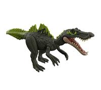 Mattel Jurassic World Dominion Assalto Ruggente - Ichthyovenator, dinosauro con ruggito e attacco con morsi, gioco classico e digitale, Giocattolo per Bambini 4+ Anni, HDX44