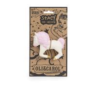 Oli & Carol - Giocattolo di dentizione in gomma naturale, Stacy The Unicorn, 10 cm