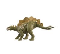 Mattel Jurassic World - Hesperosauro Ruggito Selvaggio, dinosauro snodato con azione d'attacco specifica e ruggito, gira la rotella e attiva il morso, giocattolo per bambini, 4+ anni, HTK69