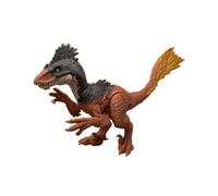 Mattel jurassic world la rinascita - achillobator attacco fatale, dinoasuro snodato con azione a colpo singolo inclusa, design ispirato al film