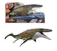 Mattel Jurassic World La Rinascita Mosasauro Morso Letale, action figure e mini