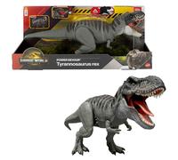 Mattel Jurassic World La Rinascita, T-Rex Divoratore Giurassico, dinosauro con lingua attiva, morso continuo, luci e suoni, gioco digitale, JGB50
