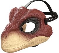 Mattel Jurassic World - Maschera di dinosauro Rebirth Raptor, costume ispirato al film, mascella aperta, consistenza e colore realistici, cinturino regolabile