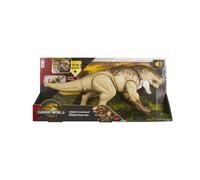 Mattel Jurassic World Rebirth Distortus Rumble N Rampage Dinosaur Action Figure 55,9 cm con 2 azioni di attacco, accurato al contenuto, gioco digitale