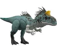 Mattel Jurassic World - Cryolophosaurus Ruggito Selvaggio, dinosauro snodato con luci e suoni, premi il tasto e attiva ruggiti feroci e mosse d'attacco feroci, JKL80