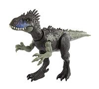Mattel Jurassic World - Ruggito Selvaggio, Driptosauro, con suoni e mosse d'attacco, dimensioni medie, snodato e con gioco digitale , Giocattolo per Bambini 4+ Anni, HLP15