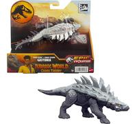 Mattel Jurassic World Strike Attack - Giocattolo dinosauro con azione Single-Strike e articolazioni mobili, Gastonia Action con gioco digitale