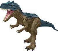 Mattel Jurassic World: Teoria del Caos Allosauro Super Colossale Dinosauro ExtraLarge Lungo 97 cm con Dorso Acuminato in Grado di Inghiottire 20 Mini Dino...