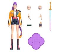 Mattel KPop Demon Hunters HUNTR/X Rumi How It's Done Action Figure da 15 cm | Con look "How It’s Done", spada, accessori cibo, volti e mani intercambiabili, 21 punti di articolazione, JRY30