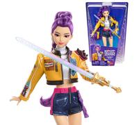 Mattel KPop Demon Hunters - Rumi di HUNTR/X, bambola con la sua iconica treccia viola e outfit per la canzone "How It's Done", spada Saingeom e microfono inclusi, JRN35