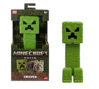 Mattel Minecraft - Creeper, action figure snodata da 30+ cm, personaggio di grandi dimensioni da collezione ispirato al film e al videogioco, giocattolo per bambini, 6+ anni, JFR66