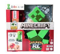 Mattel Minecraft - Creeper RC Esplosivo, personaggio radiocomandato del videogioco con controller e design pixelato, luci, suoni e 10 particelle esplosive, giocattolo per bambini, 6+ anni, HRR48