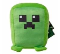 Mattel Minecraft Cuutopia Creeper peluche, 12,7 cm, morbido cuscino arrotondato, giocattolo da collezione ispirato ai videogiochi