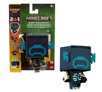 Mattel Minecraft Flippin' Figs Figure con Fidget Play 2 in 1, scala 9,5 cm, teste grandi e design pixelato (i personaggi possono variare)