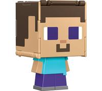 Mattel Minecraft Flippin' Figs Figures Collection con Fidget Play 2 in 1, scala 9,5 cm, teste grandi e design pixelato (i personaggi possono variare)