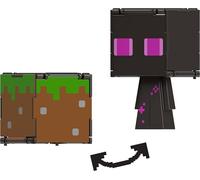 Mattel Minecraft Flippin' Figs Figures Collection con Fidget Play 2 in 1, scala 9,5 cm, teste grandi e design pixelato (i personaggi possono variare)