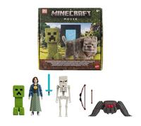 Mattel Minecraft - Incontri del Mondo Principale, set storia da collezone con 4