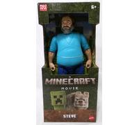 Mattel Minecraft Movie Figura Grande Di Steve Mojang Studios 12" Nuova 2025