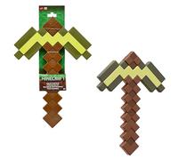 Mattel Minecraft - Piccone Dorato per il gioco di ruolo, strumento giocattolo da combattimento con il design pixelato del videogioco, giocattolo per bambini, 6+ anni, JCV18