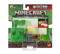 Mattel Minecraft Redstone Charged Sticky Piston Trap Set with Action Figure, Acc